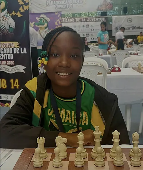 Rhea Gardener at the 2026 Pan American Youth Chess Festival